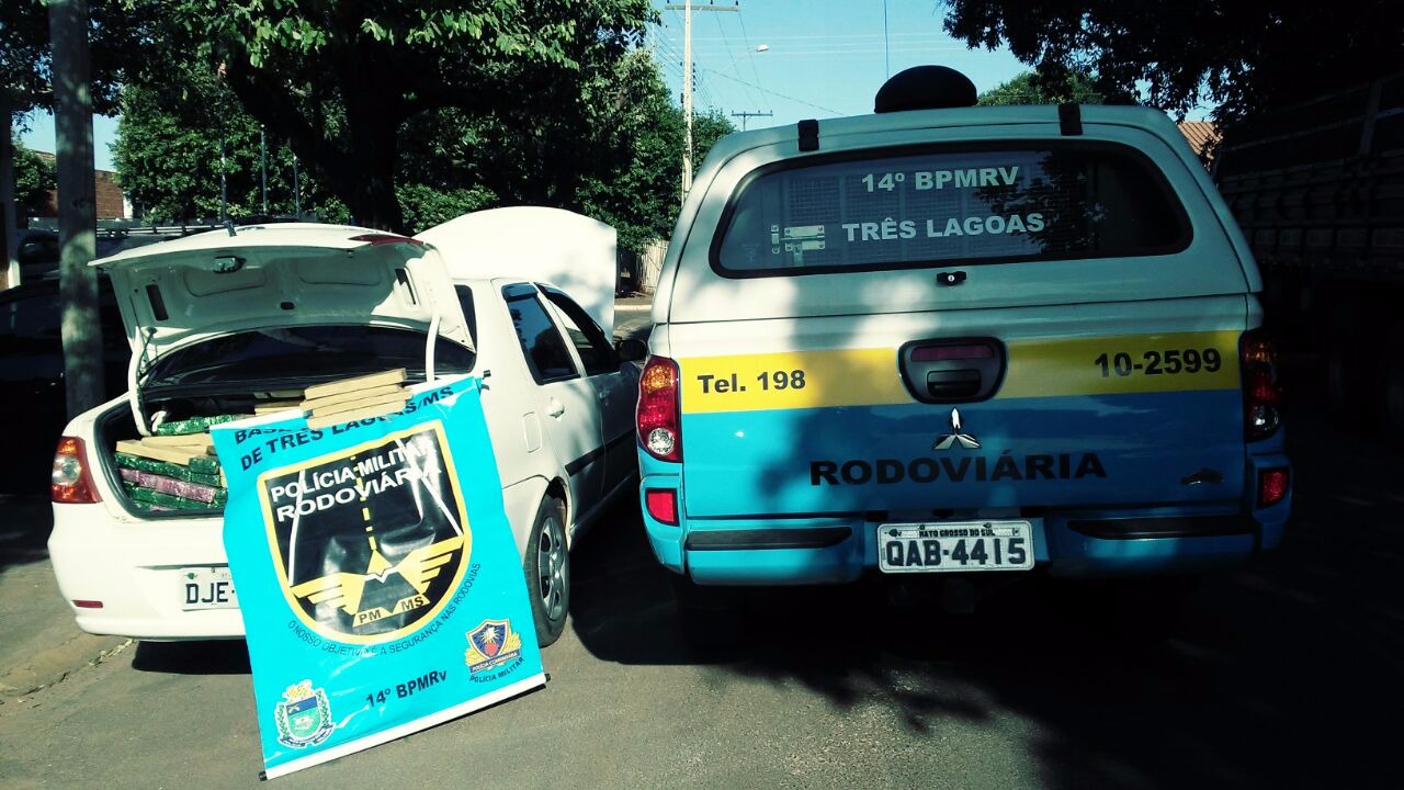 PRE prende traficante e batedores na MS-395 em Brasilândia PRE prende traficante e batedores na MS-395 em Brasilândia