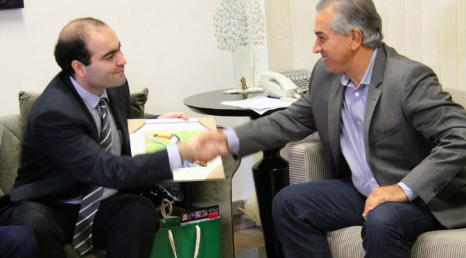 Reinaldo e cônsul de Portugal debatem ações que podem estreitar laços entre MS e país lusitano