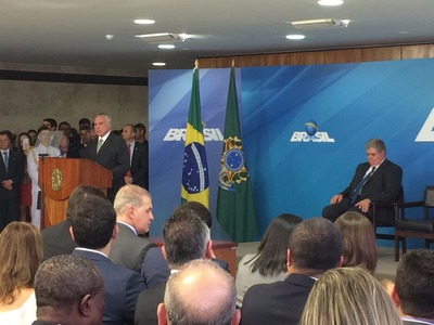 Temer discursa em posse de Marun - Foto: Clodoaldo Silva/ Correio do Estado