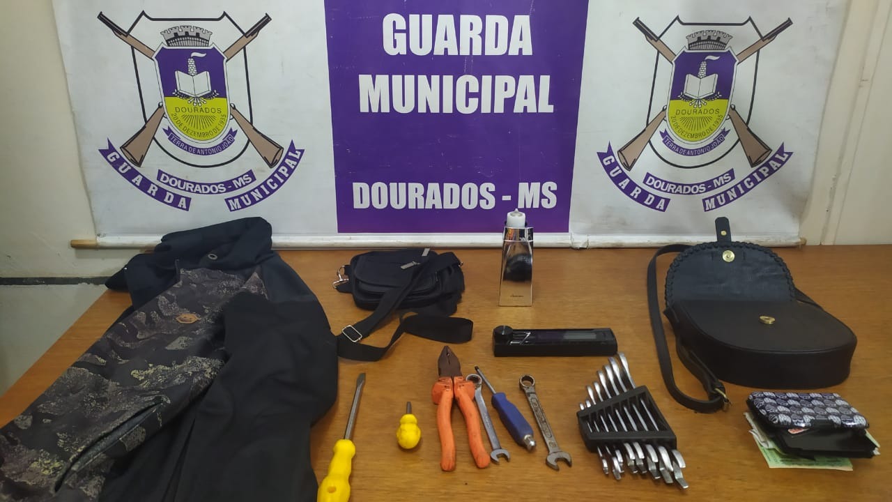 Objetos capturados pela Guarda Municipal / Divulgação - Guarda Municipal de Dourados