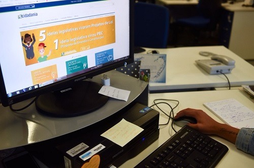 Sistema e-Cidadania, do Senado - Foto: Fernando Bizerra/Agência Senado