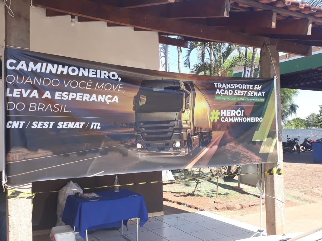 Postos da PRF concentram ações de higienização de cabines na BR-163