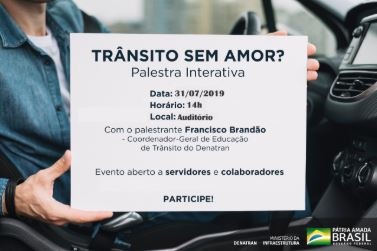 Denatran realizam palestra sobre Educação para o Trânsito na sede do Detran-MS Denatran realizam palestra sobre Educação para o Trânsito na sede do Detran-MS