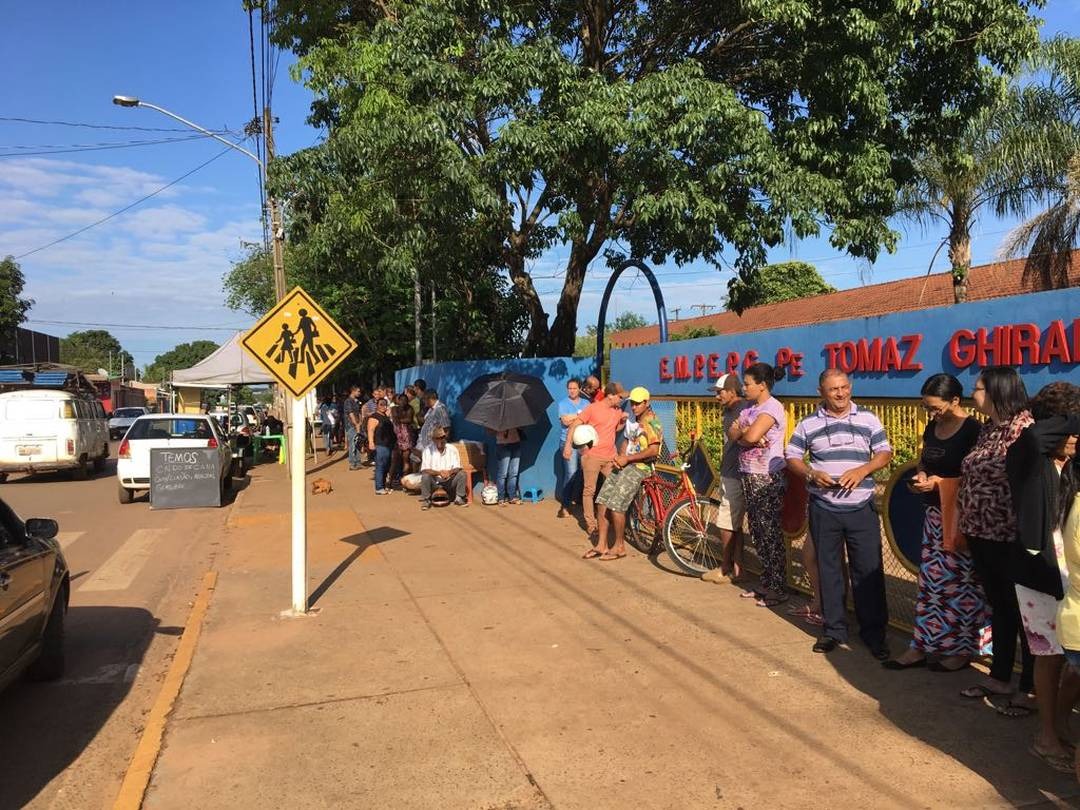 ila na escola Padre Thomaz Girardelli, em Campo Grande. Osvaldo Nóbrega/TV Morena