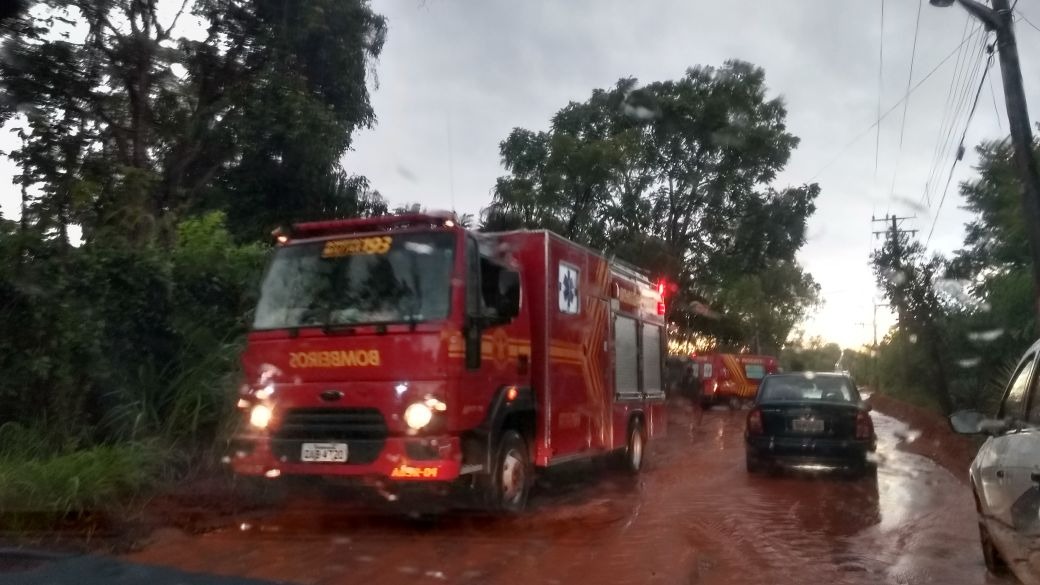 O alagamento ocorreu no bairro Chácara dos Poderes. Foto: Richelieu Pereira
