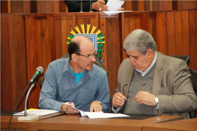 Foto: Edson Ribeiro
Sérgio Barbosa conversa com Marun