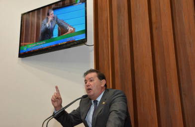 Foto: Roberto Higa AL/MS
Eduardo Rocha ocupou a tribuna hoje para falar sobre o investimento de R$ 150 milhões