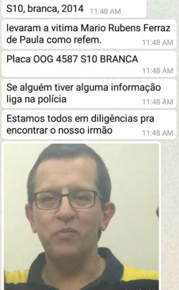 Há uma corrente em rede social por informações e com pedido de oração (Foto: DIvulgação/ Facebook)