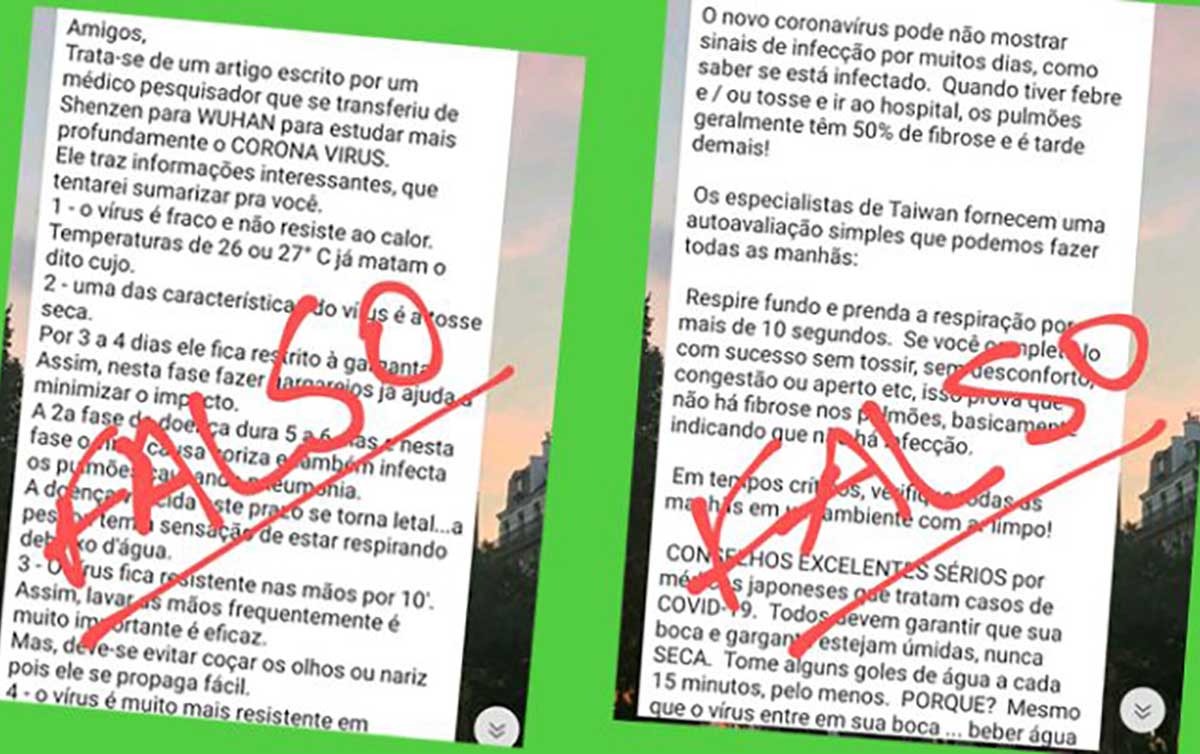 Dia da mentira e a preocupação com as fake news nas redes sociais Não espalhe fake news sobre o coronavírus nem sobre outro assunto. Reprodução Jornal da USP