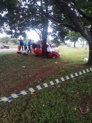 Casal morre após colidir em árvore do canteiro da Gury Marques Casal morre após colidir em árvore do canteiro da Gury Marques