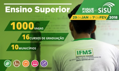 Publicado edital de oferta com mil vagas em cursos de graduação