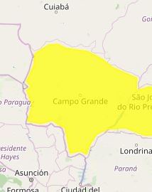 Instituto de meteorologia emite alerta de vendaval para todo MS