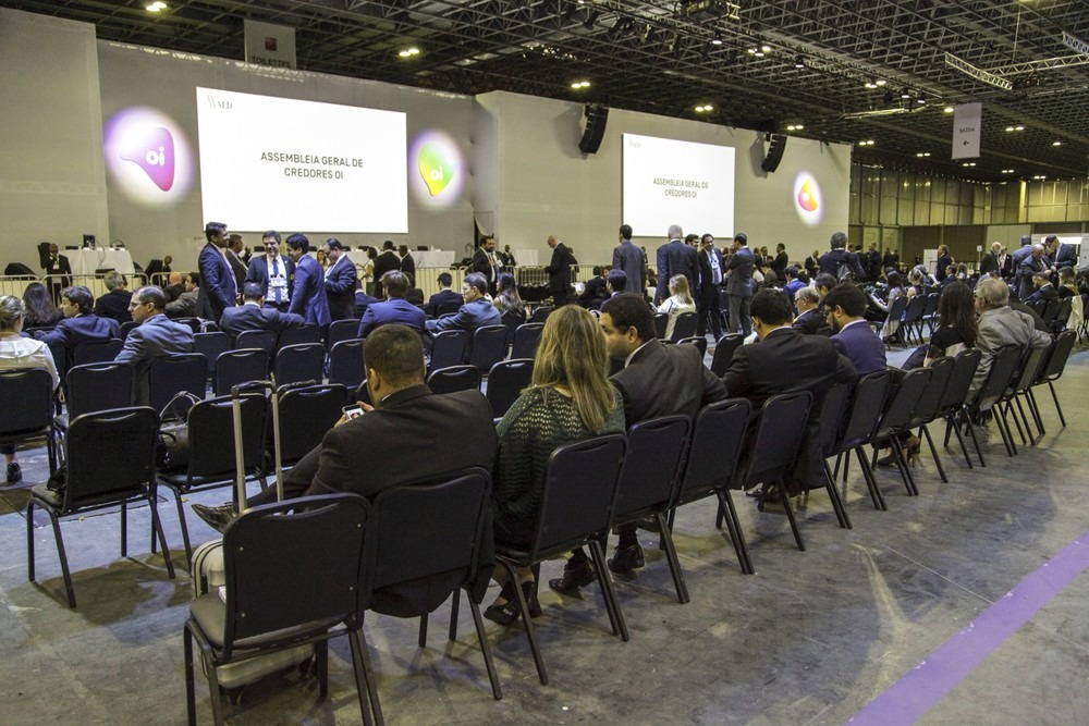 Assembleia de credores da Oi é realizada nesta terça-feira (19) no Riocentro (Foto: Divulgação)
