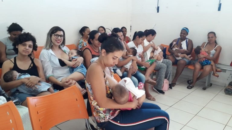 Prefeitura da capital promove Mamaço em unidade de saúde Prefeitura da capital promove Mamaço em unidade de saúde