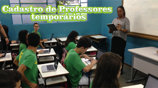 Secretaria de Educação abre inscrições para Cadastro Reserva de Professores Temporários