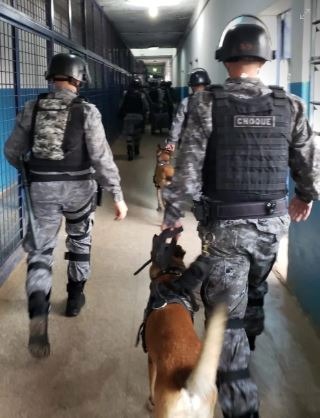 Choque durante operação em Campo Grande. Choque/Divulgaçãoo