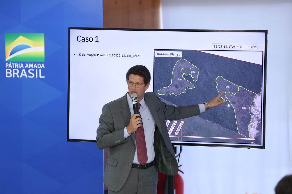 Salles: um terço do desmatamento de junho ocorreu em anos anteriores Marcos Corrêa/PR