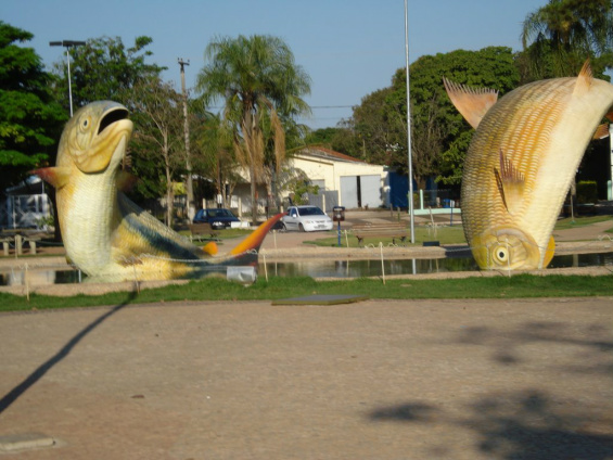 Praça no Centro de Bonito - Foto: Divulgação