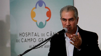 Governador, no hospital de Câncer Alfredo Abrão, na conclusão da UTI e do laboratório de diagnóstico. Foto: Chico Ribeiro
