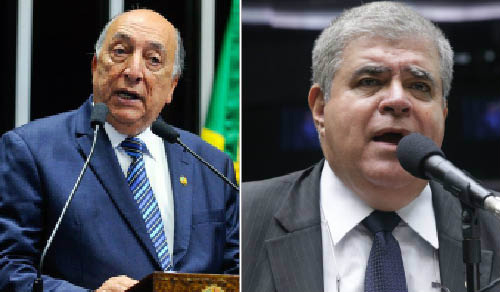 Lava Jato destrói a economia do País e criminaliza a política, dizem lideranças Chaves defendeu a sobrevivência das empresas e Marun declarou que Lava Jato não pode parar o País - Foto: Montagem