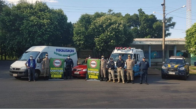 Barreiras de controle sanitário garante circulação de mercadorias e abastecimento Barreiras de controle sanitário garante circulação de mercadorias e abastecimento