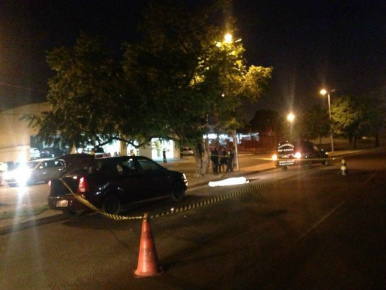 Idosa morreu atropelada em Campo Grande (Foto: Leandro Oliveira/TV Morena)