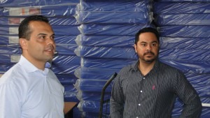 O secretário de Saúde Marcelo Vilela e o coordenador de Urgência da Sesau, Yama Higa. (Foto: Sesau)