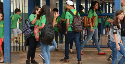 Alunos da Escola Estadual Joaquim Murtinho, em Campo Grande - Foto: Gerson Oliveira / Correio do Estado