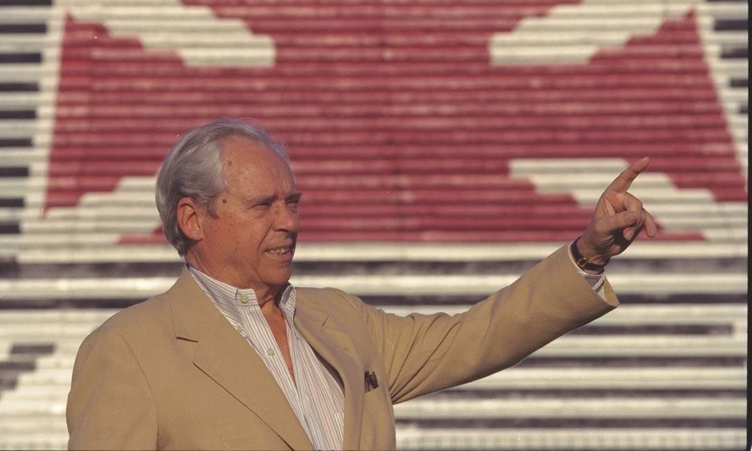 Ex-presidente do Vasco, Antônio Calçada morre aos 96 anos Antônio Soares Calçada, ex-presidente do Vasco, em foto de 1996. Marco Antônio Teixeira