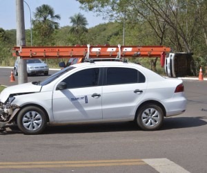 Acidente aconteceu em cruzamento de ruas - Paulo Ribas 