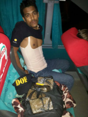 Jovem é preso e menor apreendida com haxixe em ‘corpete’ A droga estava presa junto ao corpo dos acusados, com a ajuda de uma cinta chamada de 'corpete'- Foto: Divulgação