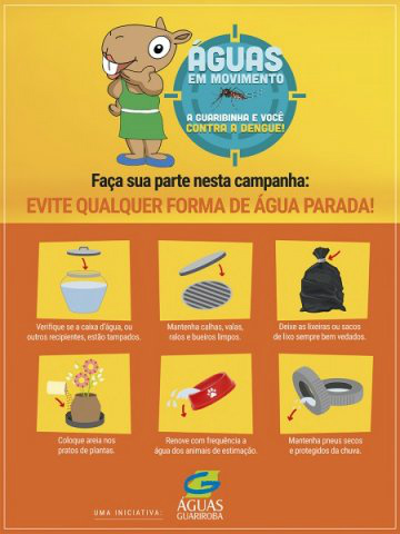 Concessionária de água e esgoto lança campanha de combate ao Aedes aegypti DIVULGAÇÃO