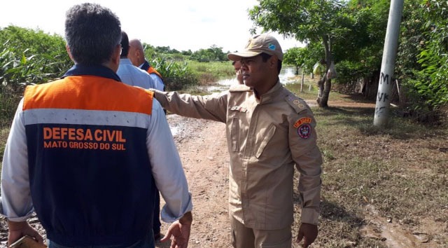 Defesa Civil inicia vistorias em municípios de MS afetados pela chuva