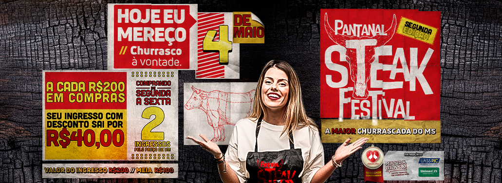 Shopping Bosque dos Ipês realiza a maior churrascada do Mato Grosso do Sul, preparada por assadores renomados.
Foto/Divulgação