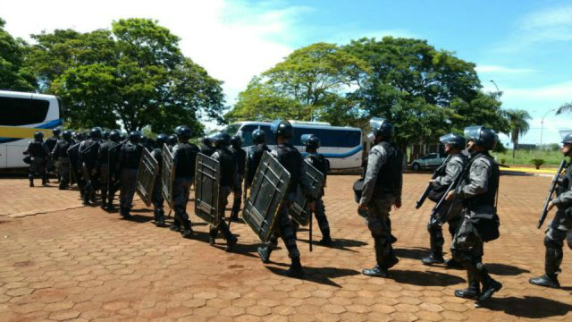 Comissão de Direitos Humanos afirma que um terço de presos da PED são de facções Agitação na PED no começo do mês fez com que Choque de Campo Grande realizasse pente fino- Foto: Osvaldo Duarte