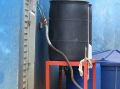 Mangueira utilizada no crime contra o adolescente 
 (Foto: André Bittar/Campograndenews)