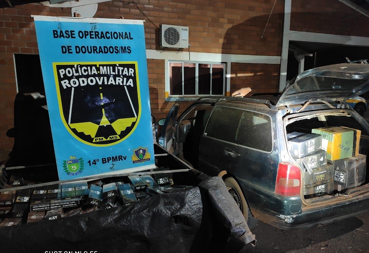 PMR apreende 400 pacotes de essência para narguilé na MS-379