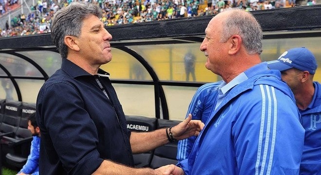 Palmeiras inicia neste sábado maratona decisiva contra o Grêmio Renato Gaúcho e Felipão vão travar duelo particular
Cesar Greco/Palmeiras