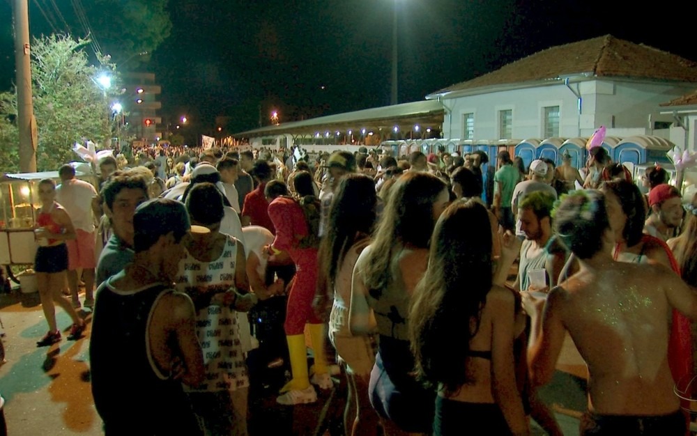 Carnaval na Esplanada Ferroviária de Campo Grande em 2017 (Foto: Reprodução)