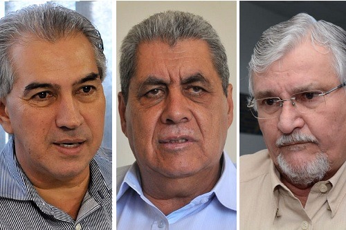 Reinaldo Azambuja, André Puccinelli e Zeca do PT - Foto: Valdenir Rezende e Bruno Henrique/Correio do