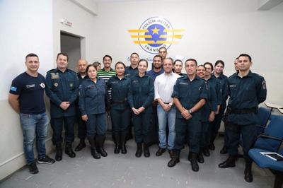 Coronel David visita 17º Batalhão de Trânsito PM e reforça compromisso com PMs