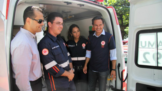 Entrega de novas ambulâncias dará mais agilidade no atendimento Entrega de novas ambulâncias dará mais agilidade no atendimento