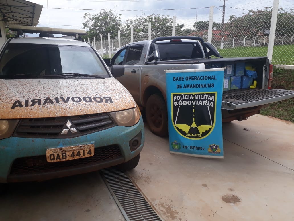 Ranger roubada com mais de 1,1 tonelada de maconha é apreendida Ranger roubada com mais de 1,1 tonelada de maconha é apreendida