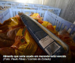 Alimentos da merenda escolar vencem e serão incinerados